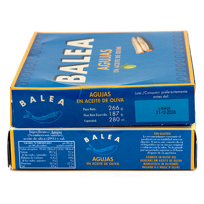 Agujas en Escabeche - Conservas Balea