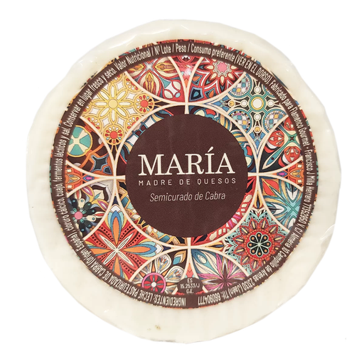 Queso MINI Semicurado de Cabra Natural - María Madre de Quesos