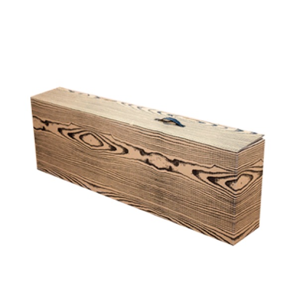 Caja Regalo Porta jamones - Imitación madera